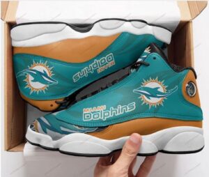 Miami Dolphins Air Jordan 13 Sneaker Custom - Perfect Gift for Fans
