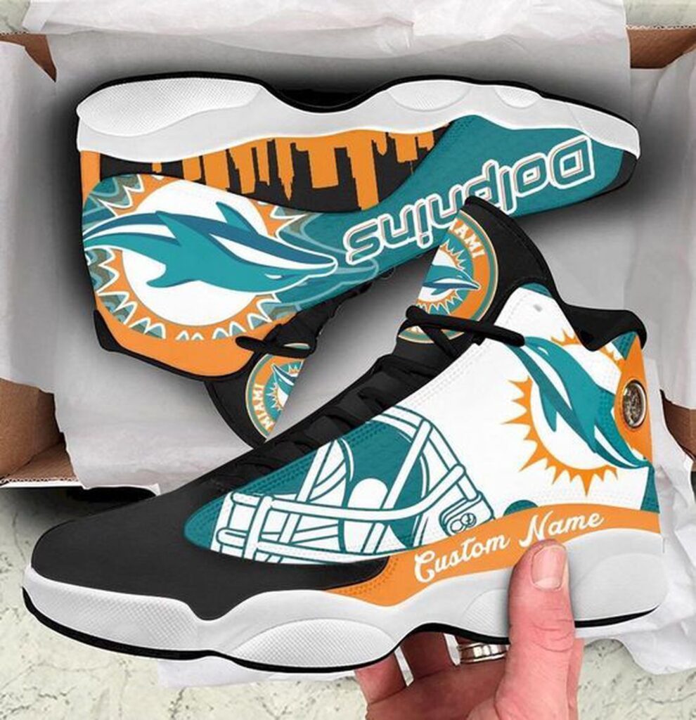 Official Miami Dolphins Air Jordan 13 Custom Sneaker – Perfect Gift for Fans Official Miami Dolphins Air Jordan 13 Custom Sneaker – Perfect Gift for Fans