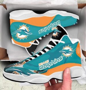 Miami Dolphins Air Jordan 13 Sneaker Custom - Perfect Gift for Fans