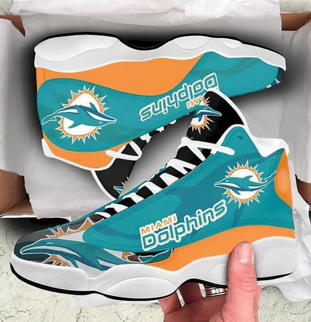 Miami Dolphins Air Jordan 13 Sneaker Custom – Perfect Gift for Fans Miami Dolphins Air Jordan 13 Sneaker Custom – Perfect Gift for Fans