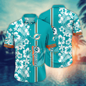 Miami Dolphins NFL Flower Hawaii Shirt  For Fans, Summer Football Shirts