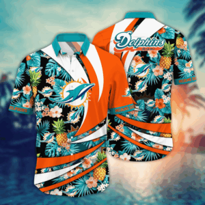 Miami Dolphins NFL Flower Hawaii Shirt  For Fans, Summer Football Shirts