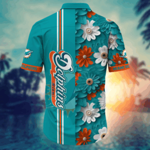 Miami Dolphins NFL Flower Hawaii Shirt  For Fans, Summer Football Shirts