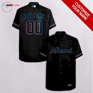 Personalized Miami Marlins Hawaiian Shirt - Custom MLB Fan Apparel