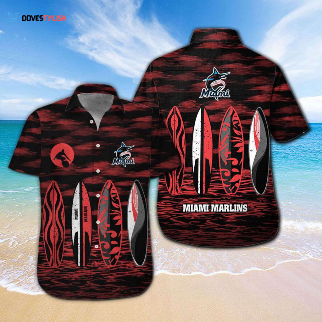 Get Ready for Game Day with the Miami Marlins Hawaiian Shirt – Official MLB Merchandise