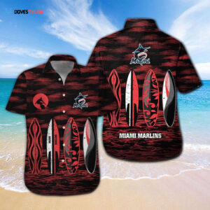 Get Ready for Game Day with the Miami Marlins Hawaiian Shirt - Official MLB Merchandise