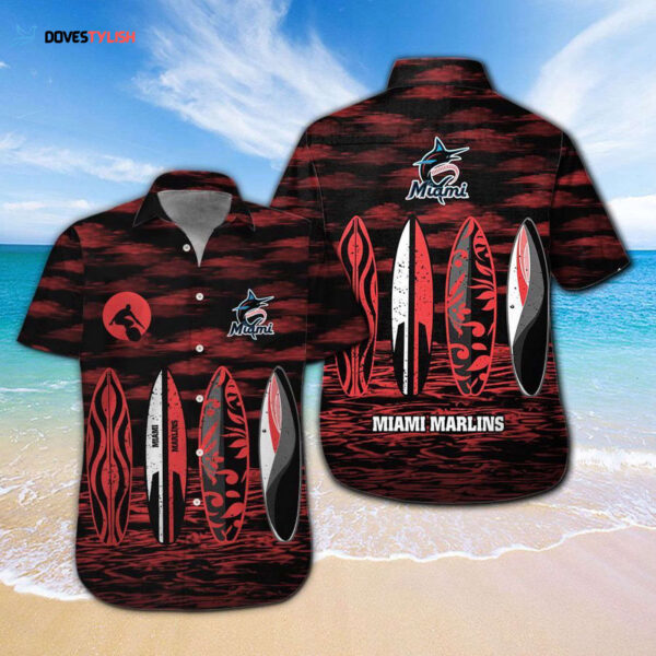 Get Ready for Game Day with the Miami Marlins Hawaiian Shirt – Official MLB Merchandise