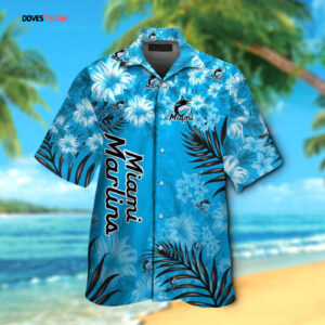 Official Miami Marlins Hawaiian Shirt #9 - Stylish MLB Fan Gear