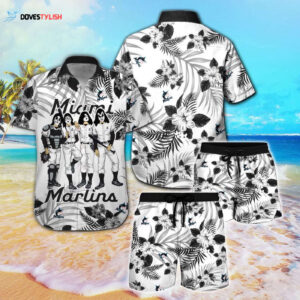 Official Miami Marlins & Kiss Hawaiian Shirt - Limited Edition