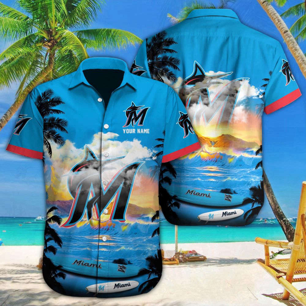Miami Marlins MLB-Custom Hawaii Shirt For Men Women Miami Marlins MLB-Custom Hawaii Shirt For Men Women