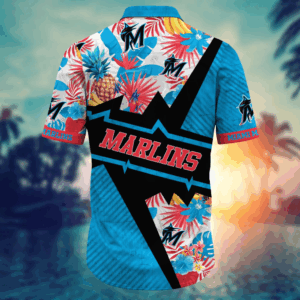 Miami Marlins MLB Flower Hawaii Shirt   For Fans, Summer Football Shirts