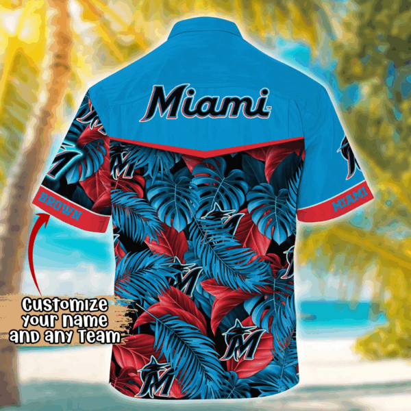 Miami Marlins MLB Summer Hawaii Shirt And TShirt, Custom Football Shirts