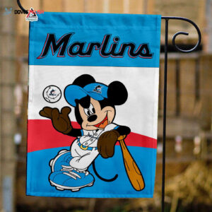 Official Miami Marlins x Mickey Baseball Flag MLB Premium Flag