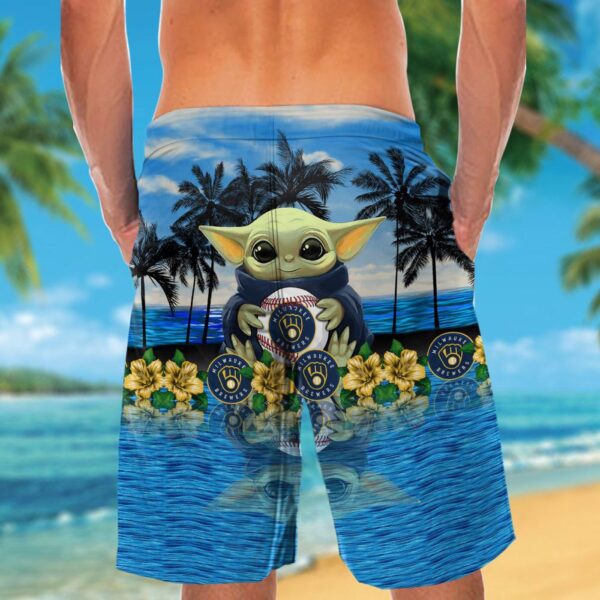 Milwaukee Brewers Baby Yoda Hawaiian Shirt – Official MLB Merchandise