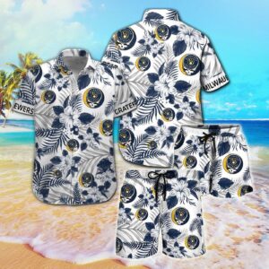 Milwaukee Brewers & Grateful Dead Hawaiian Shirt: Official MLB Merchandise