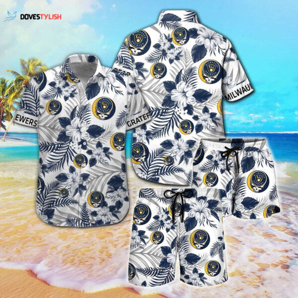 Milwaukee Brewers & Grateful Dead Hawaiian Shirt: Official MLB Merchandise