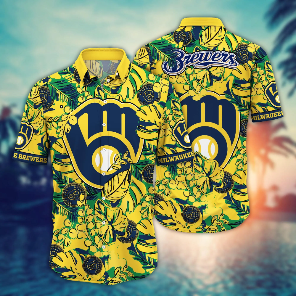 Milwaukee Brewers MLB Flower Hawaii Shirt And Tshirt For Fans, Summer Football Shirts