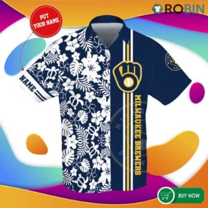 Custom Milwaukee Brewers Hawaiian Shirt – All-over Print Design