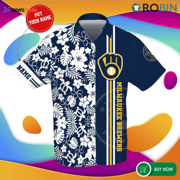 Custom Milwaukee Brewers Hawaiian Shirt – All-over Print Design