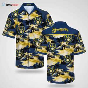 Milwaukee Brewers Tommy Bahama Hawaiian Shirt - Official MLB Gear