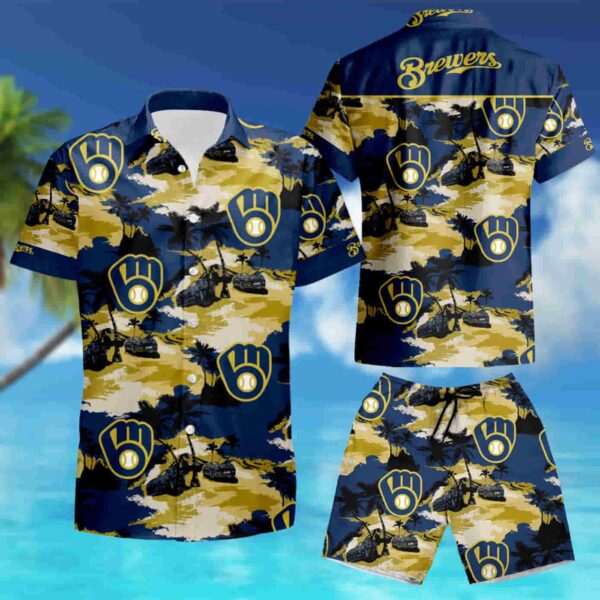 Milwaukee Brewers Tommy Bahama Hawaiian Shirt Men s Summer Beach Wear 2023