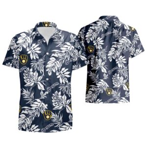 Milwaukee Brewers Tropical Flower Hawaiian Shirt 2023 Summer Style