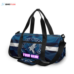Minnesota Timberwolves Emblem Unisex Gift Tee 2025Personalized Name Travel Bag Gym Bag