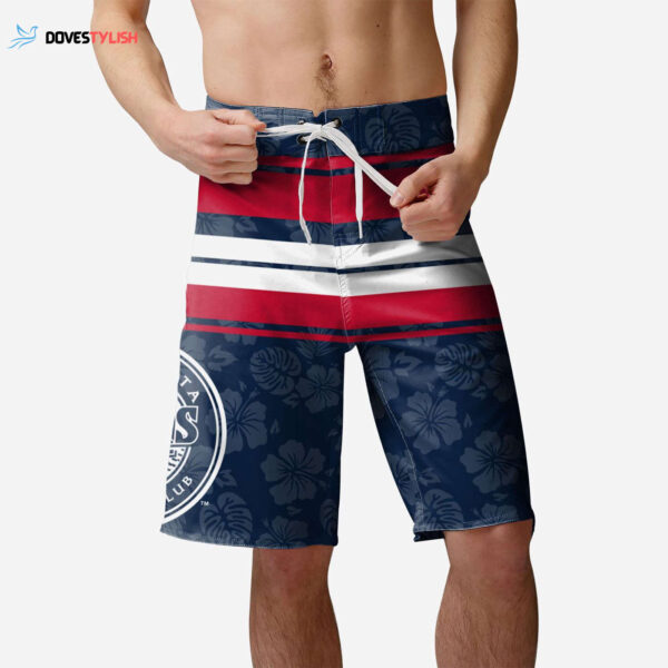 Minnesota Twins Hibiscus Boardwalk Stripe Boardshorts – Official MLB Merchandise