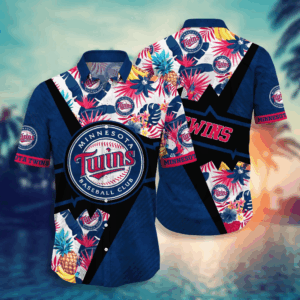 Minnesota Twins MLB Flower Hawaii Shirt  For Fans, Summer Football Shirts