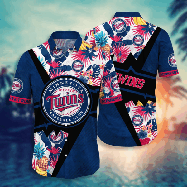 Minnesota Twins MLB Flower Hawaii Shirt  For Fans, Summer Football Shirts