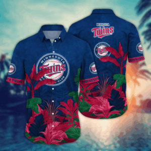 Minnesota Twins MLB Flower Hawaii Shirt   For Fans, Summer Football Shirts  For Men Women