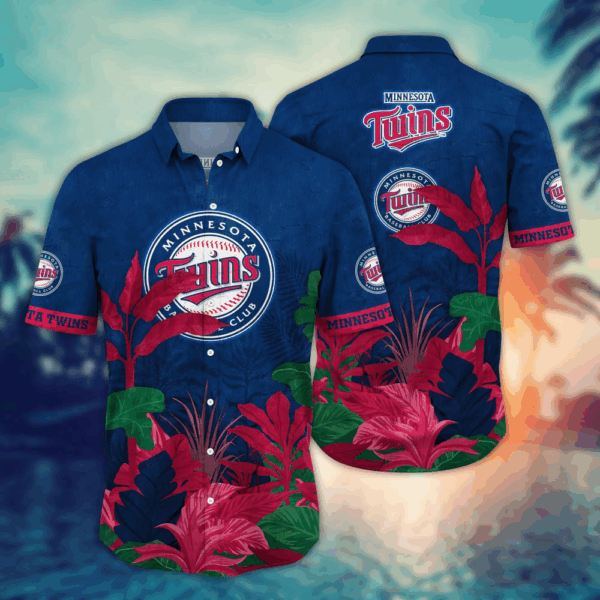 Minnesota Twins MLB Flower Hawaii Shirt   For Fans, Summer Football Shirts  For Men Women