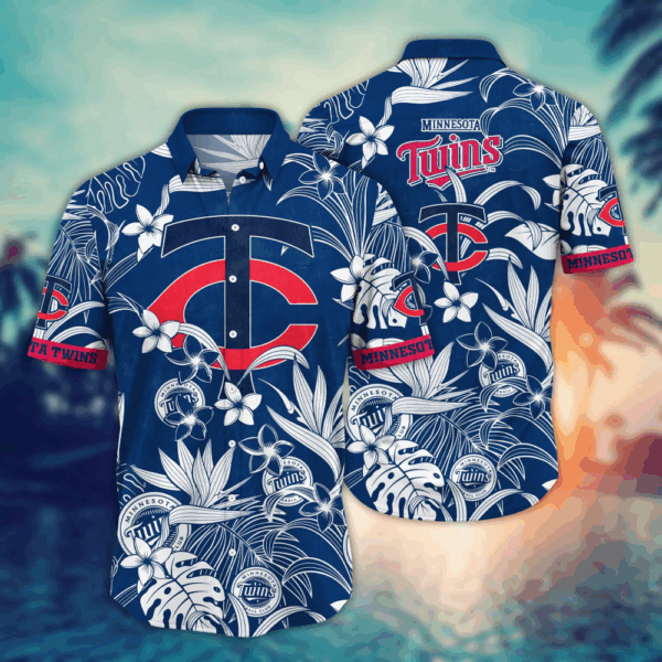 Minnesota Twins MLB Flower Hawaii Shirt   For Fans, Summer Football Shirts