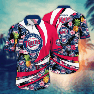 Minnesota Twins MLB Flower Hawaii Shirt  For Fans, Summer Football Shirts