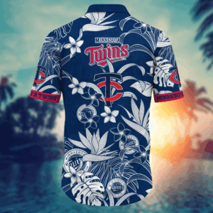 Minnesota Twins MLB Flower Hawaii Shirt   For Fans, Summer Football Shirts