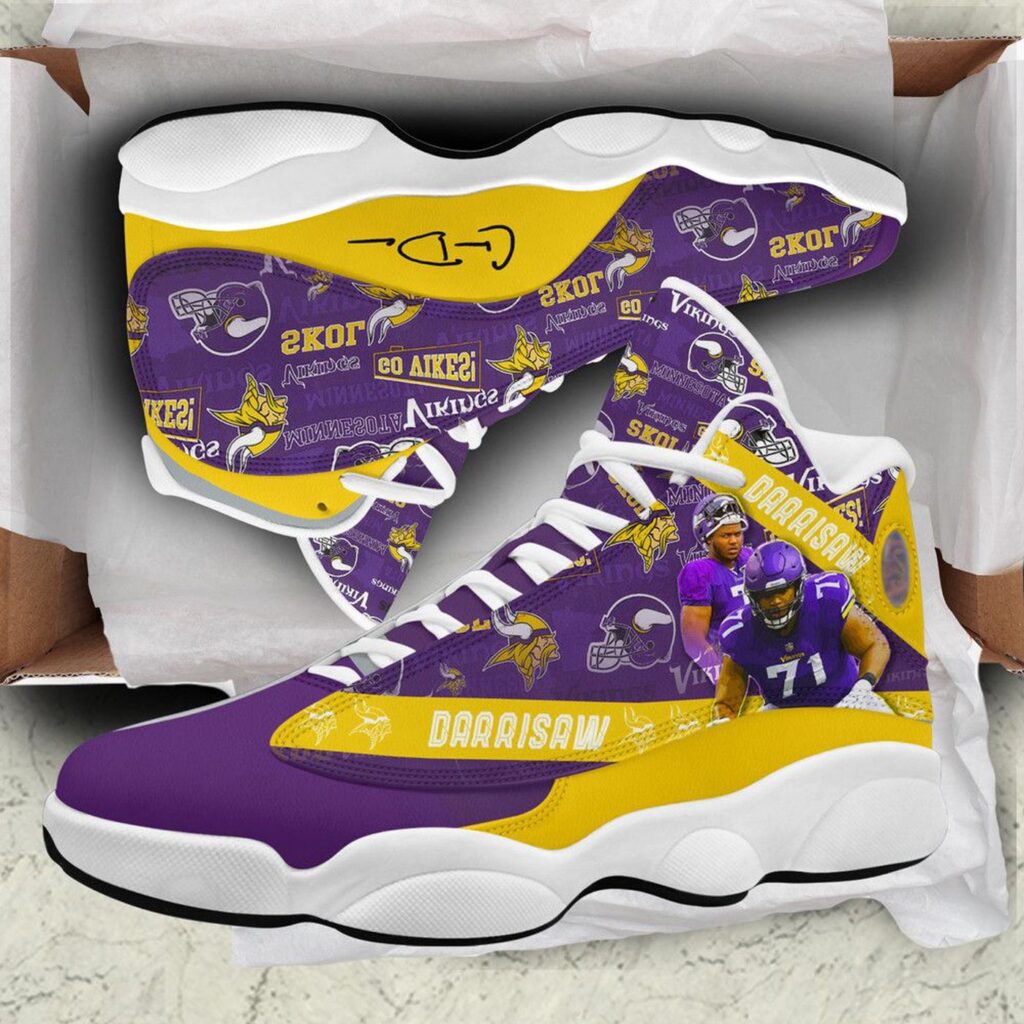 Minnesota Vikings Air Jordan 13 Custom Sneakers – Perfect Fan Gift Minnesota Vikings Air Jordan 13 Custom Sneakers – Perfect Fan Gift