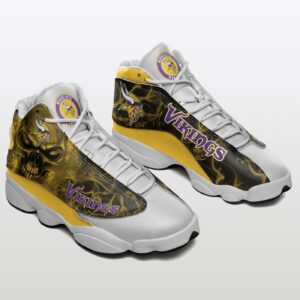 Minnesota Vikings Air Jordan 13 Sneakers 717 – Official NFL Team Shoes