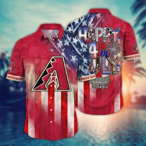 MLB Arizona Diamondbacks Independence Day Hawaiian Shirt – Trendy Top for Cool Fans