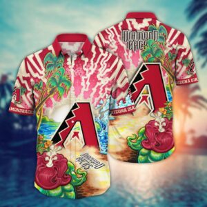 MLB Arizona Diamondbacks Hawaiian Shirt: Diamond Dreamscape for Sports Fans
