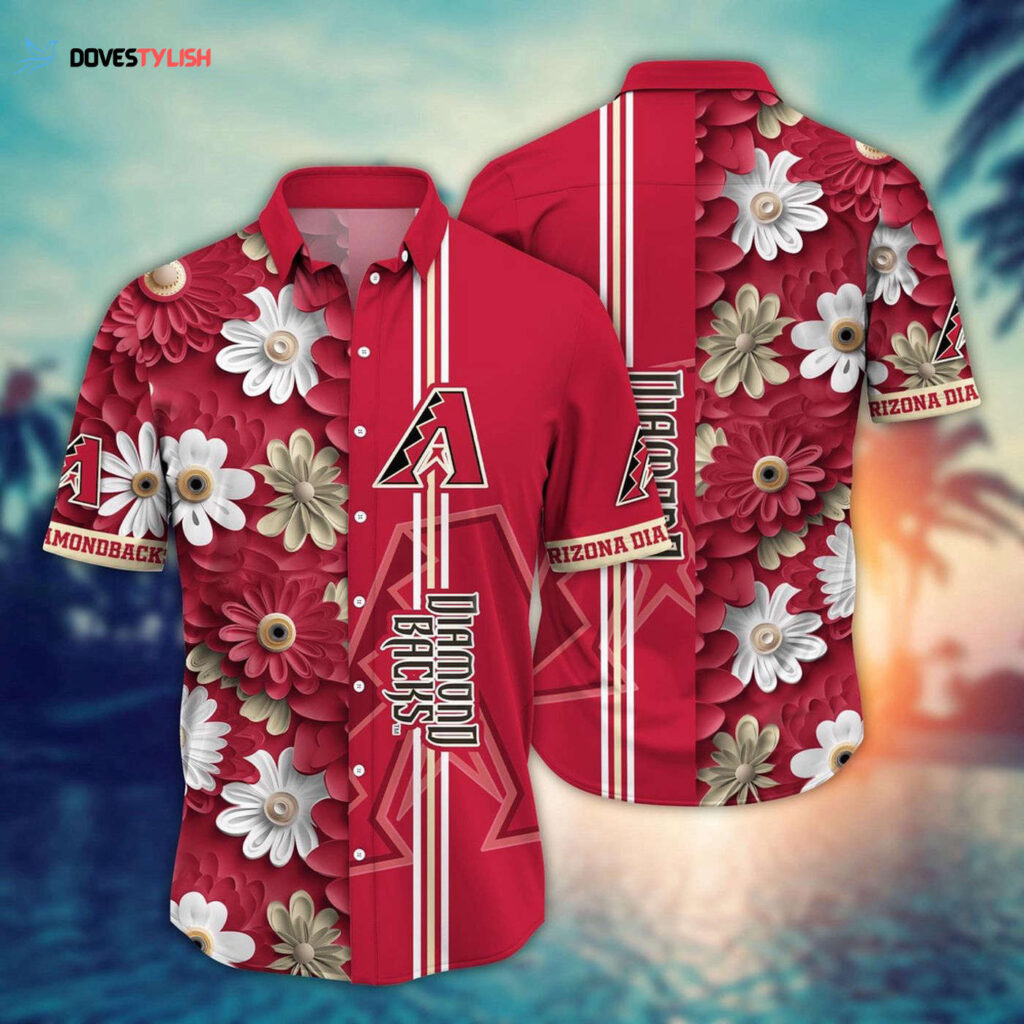 MLB Arizona Diamondbacks Hawaiian Shirt: Floral Finesse for Sports Fans MLB Arizona Diamondbacks Hawaiian Shirt: Floral Finesse for Sports Fans