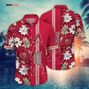MLB Arizona Diamondbacks Hawaiian Shirt: Floral Finesse for Sports Fans