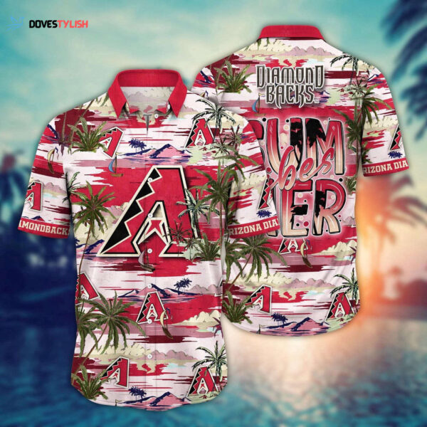 MLB Arizona Diamondbacks Hawaiian Shirt: Flower Grand Slam with Hawaiian Flair