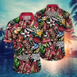 MLB Arizona Diamondbacks Hawaiian Shirt: Flower Strike Style for Fans