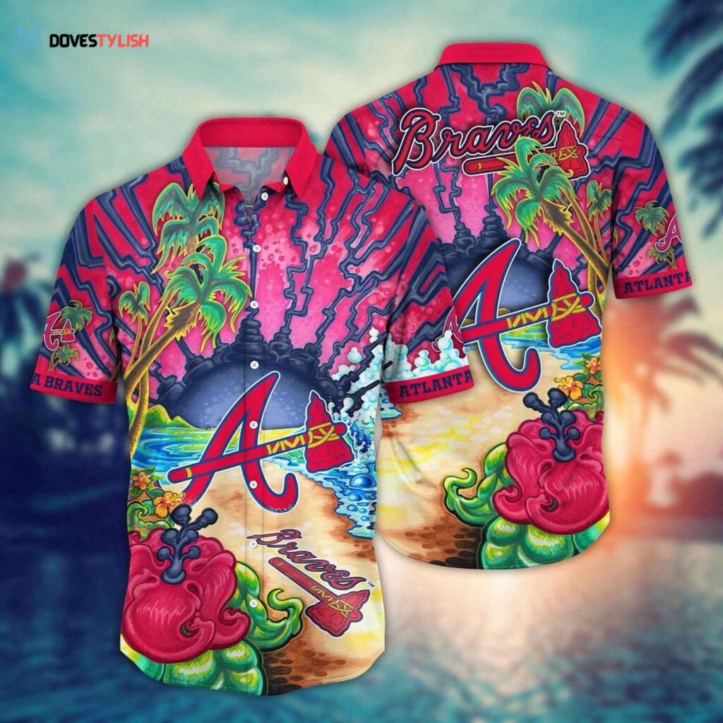 MLB Atlanta Braves Hawaiian Shirt: Diamond Dreamscape for Sports Fans MLB Atlanta Braves Hawaiian Shirt: Diamond Dreamscape for Sports Fans