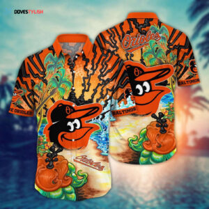 MLB Baltimore Orioles Hawaiian Shirt: Diamond Dreamscape for Sports Fans
