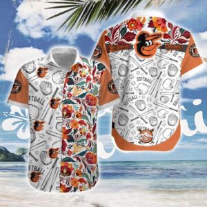 MLB Baltimore Orioles Surfboard Hawaiian Shirt – Summer Style for Orioles Fans!