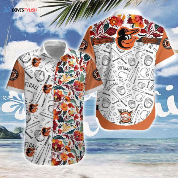 MLB Baltimore Orioles Surfboard Hawaiian Shirt – Summer Style for Orioles Fans!