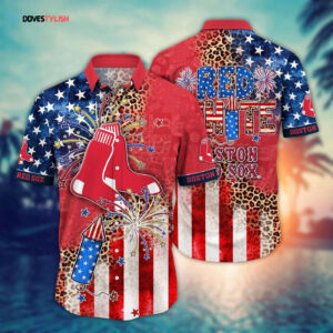 MLB Boston Red Sox Independence Day Aloha Shirt - Perfect for Cool Fans!