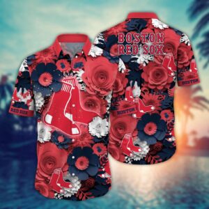 MLB Boston Red Sox Hawaiian Shirt – Perfect for Sport Fans!