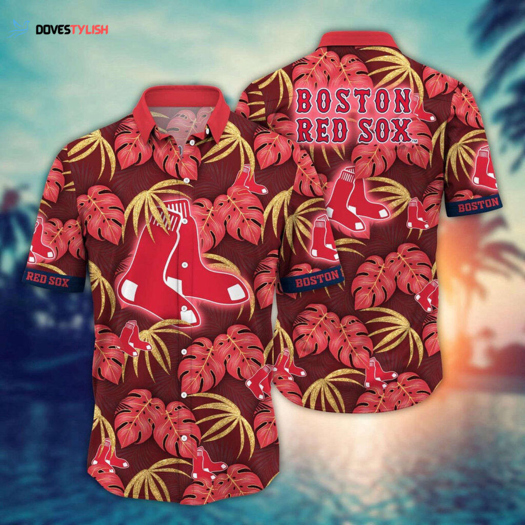 MLB Boston Red Sox Hawaiian Shirt – Floral Symphony Gift for Fans MLB Boston Red Sox Hawaiian Shirt – Floral Symphony Gift for Fans